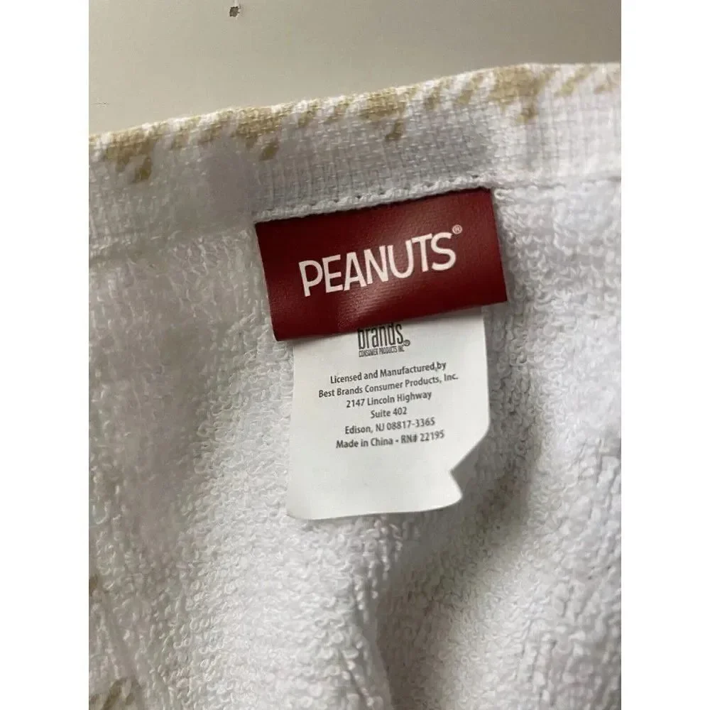 Set Of 2 Peanuts Snoopy Scarecrow Fall Hanging Kitchen Towel Halloween Autumn‎